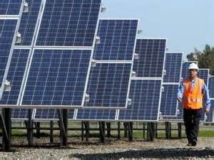 A California solar farm